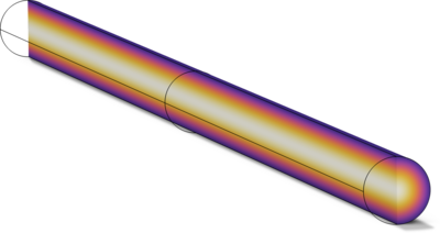 Cooling of a Nickel Cylindrical Rod with Nucleate Boiling of Water