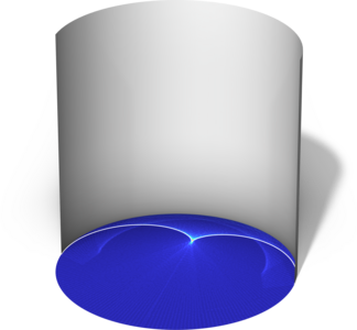 Caustics Produced By a Cylindrical Mirror