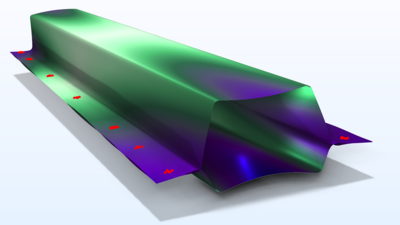Spot Weld Connection in a Double Hat Beam