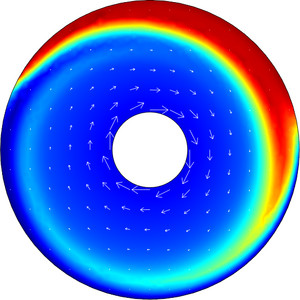 Two-Phase Flow Modeling of a Dense Suspension