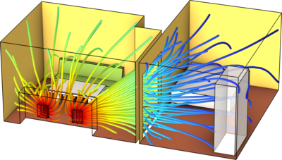 Apartment Acoustics Analyzed Using the Acoustic Diffusion Equation