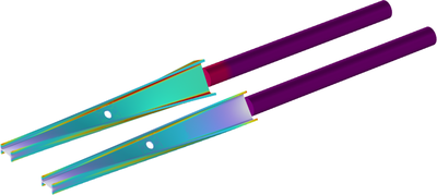 Connecting Beams and Solids