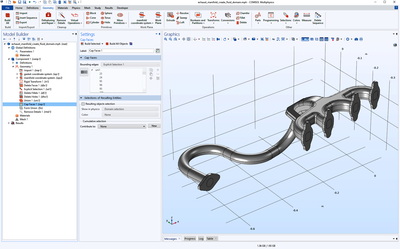 Creating a Fluid Domain Inside a Solid Structure